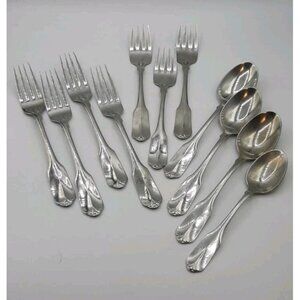Lot of 11 Wm A Rogers Deluxe Oneida Ltd Gloria Montclair Stainless Flatware